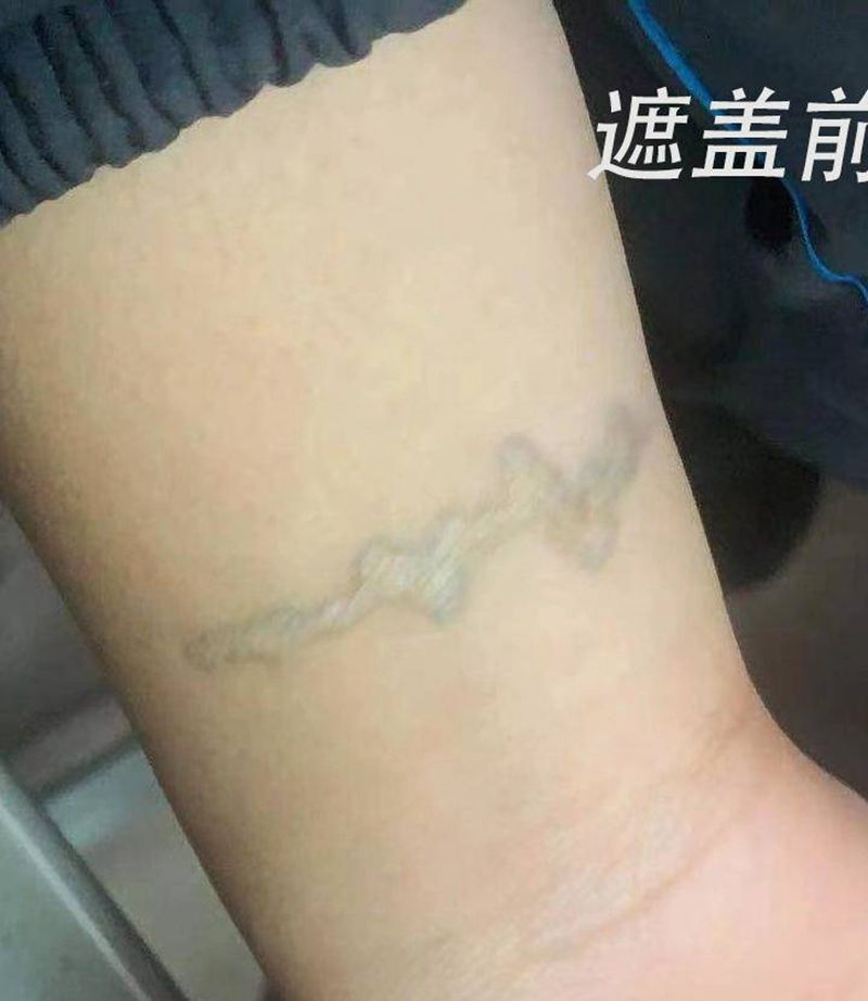 遮盖疤痕纹身图片_手臂水墨纹身图案
