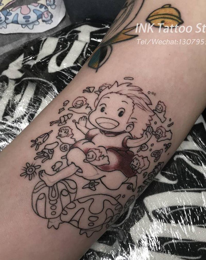 未完成纹身图片_手臂New School纹身图案