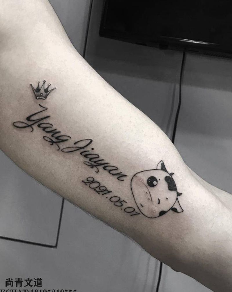 小字母纹身图片_手臂纹身图案
