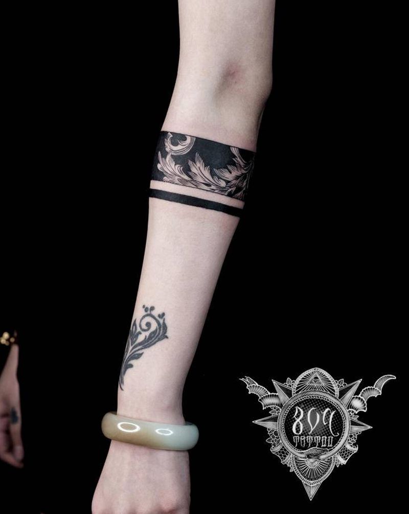 原创设计臂环纹身图片_手臂纹身图案