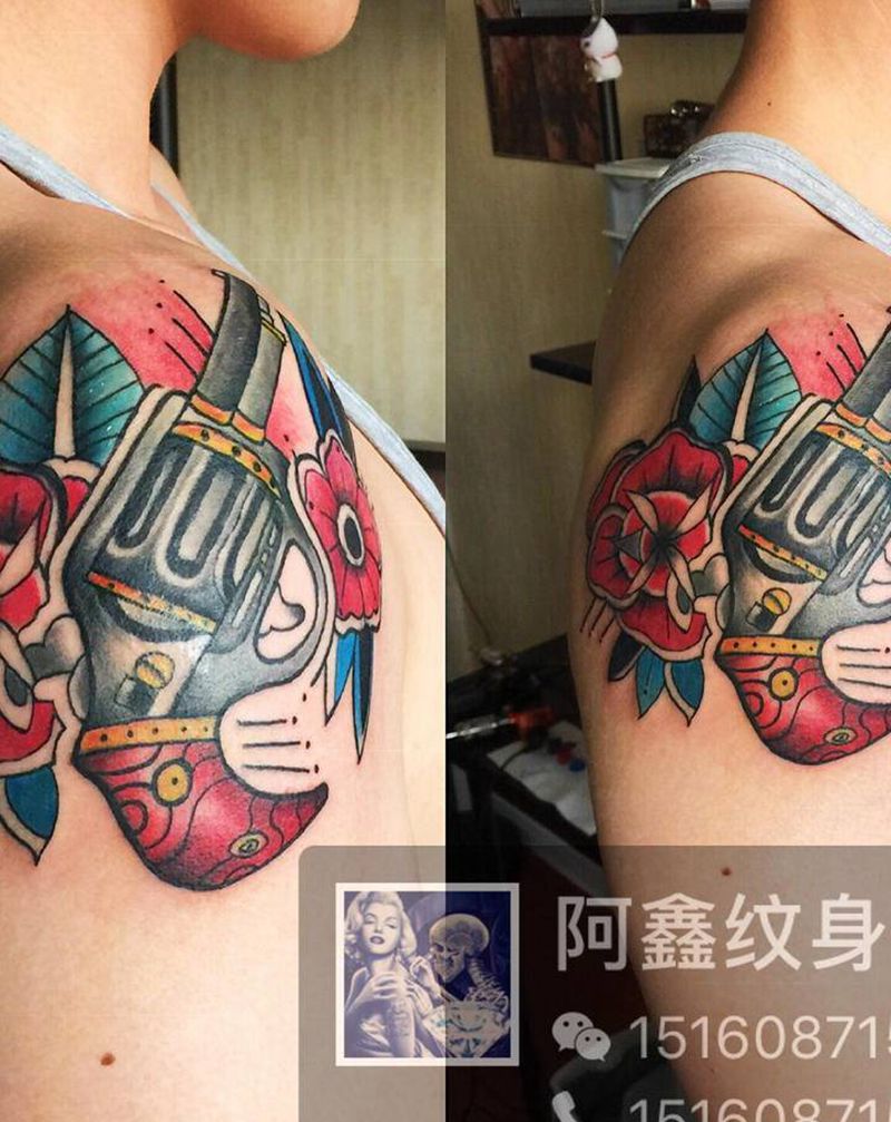 old school纹身图片_手臂纹身图案