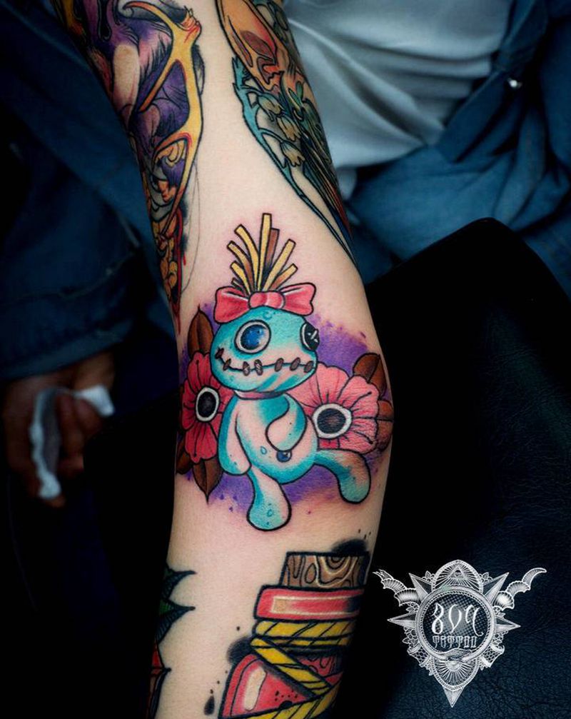 Newschool布偶纹身图片_手臂New School纹身图案