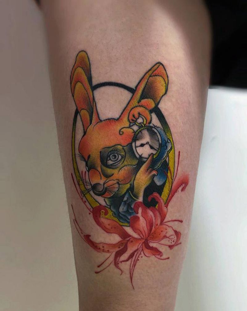 新生纹身图片_New School水彩纹身图案