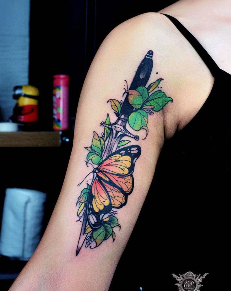 Newschool纹身图片_手臂New School纹身图案