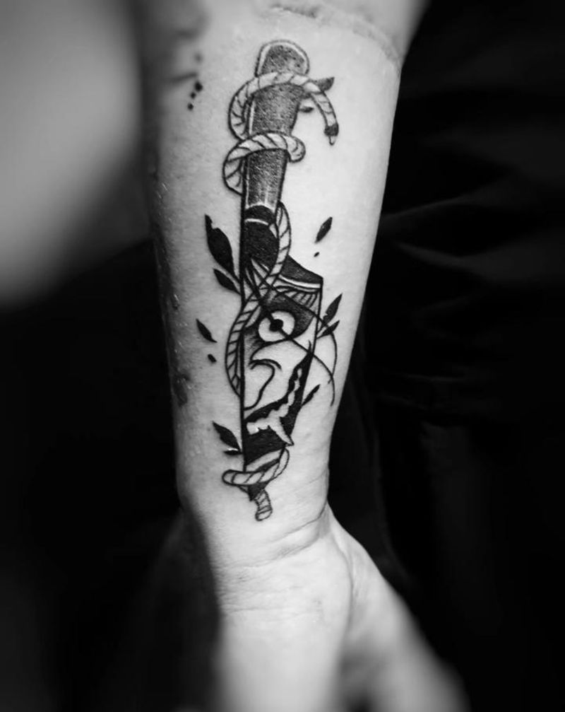 同行身上的纹身纹身图片_手部手臂Old SchoolNew School纹身图案