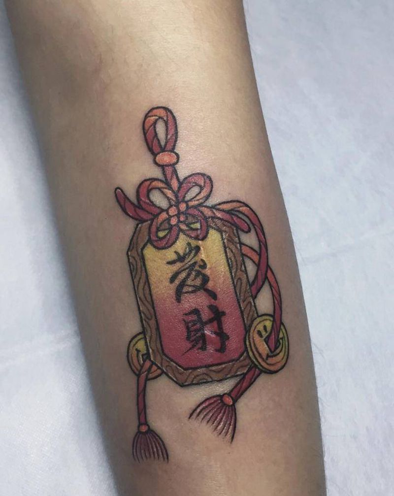 发财纹身图片_手臂新传统纹身图案