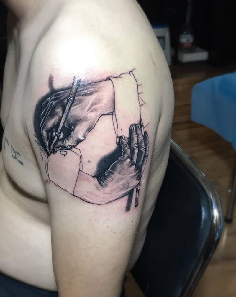 手纹身图片_手臂欧美写实纹身图案