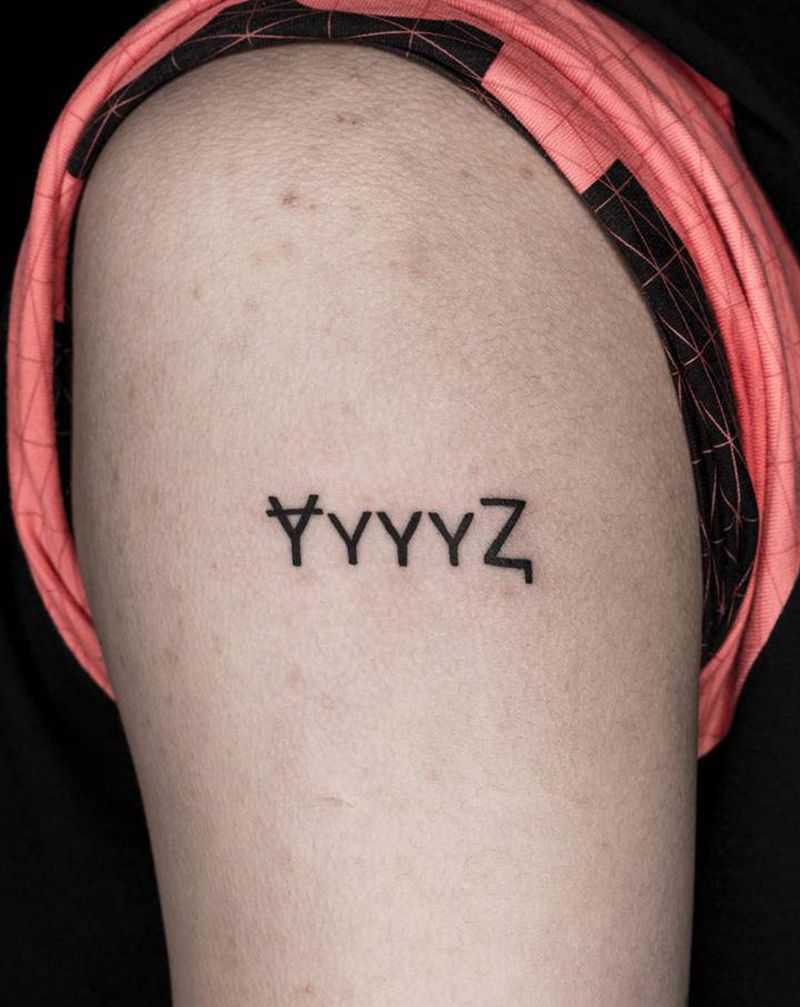 字体纹身图片_手臂纹身图案
