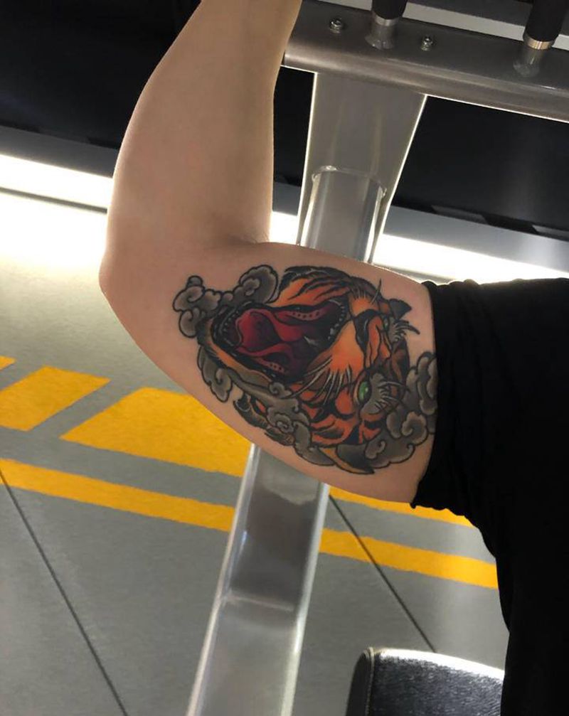 3年前的做品纹身图片_肩部手臂New School纹身图案