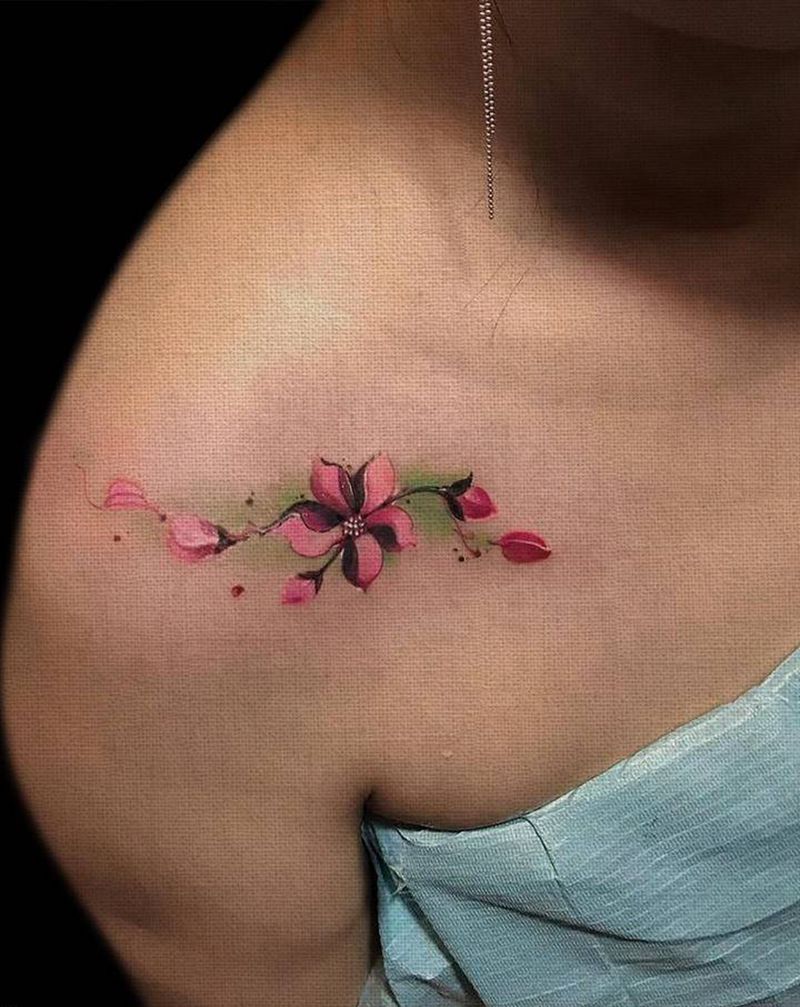 小遮盖纹身图片_水墨纹身图案