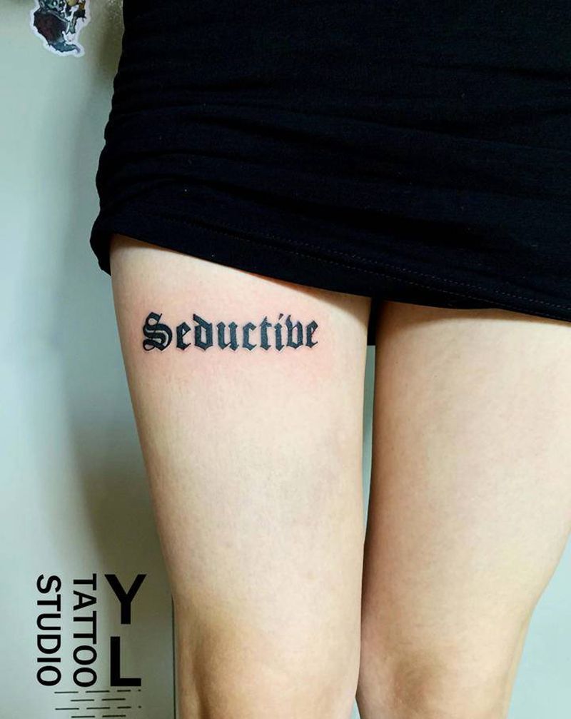 。。。纹身图片_腿部纹身图案