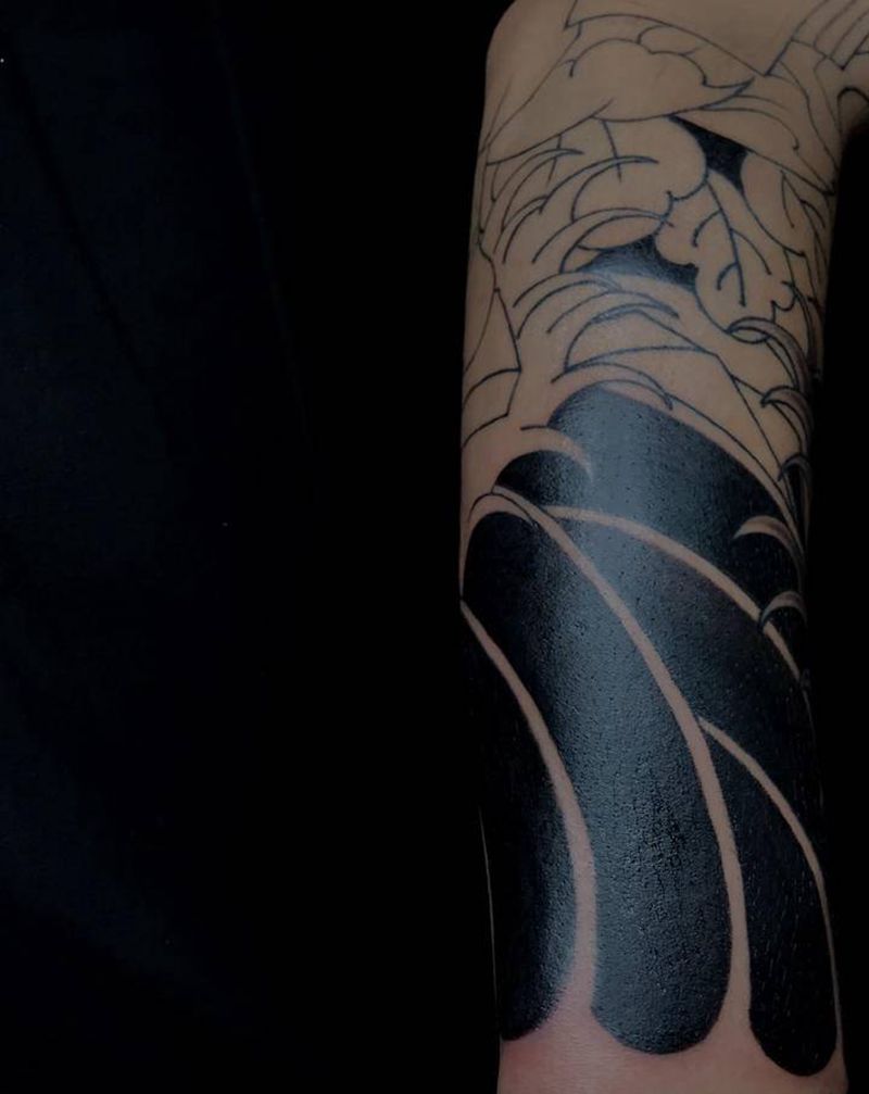 未完～纹身图片_手臂老传统纹身图案