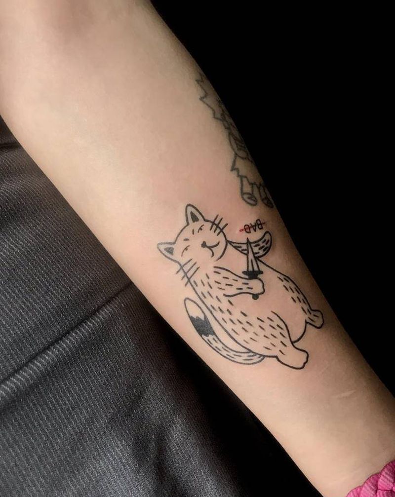 不难过纹身图片_手臂几何纹身图案