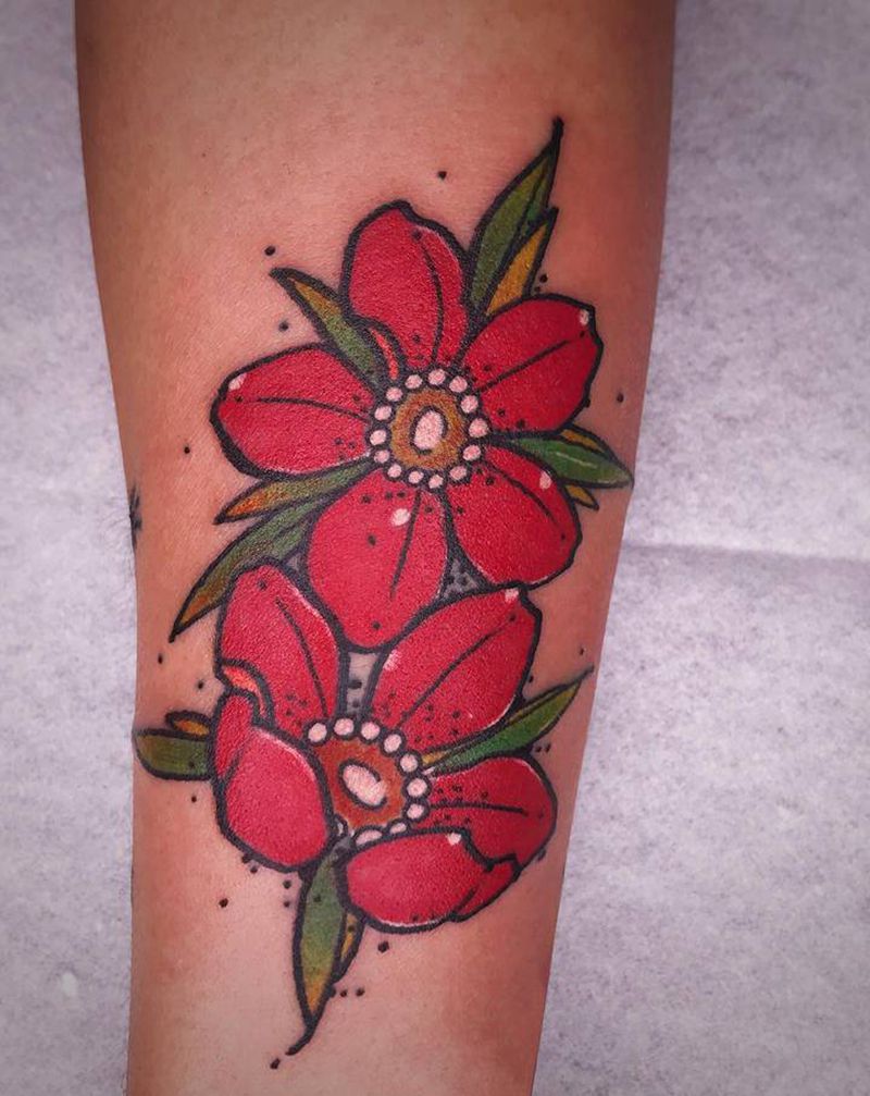 花纹身图片_手臂New SchoolOld School纹身图案