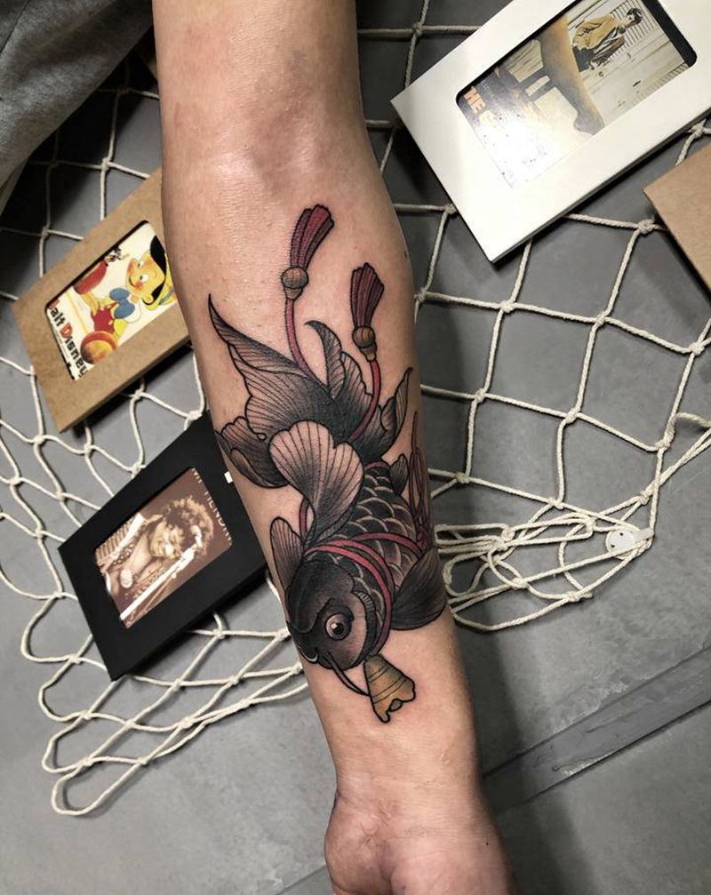 school小鱼儿纹身图片_手臂New School纹身图案