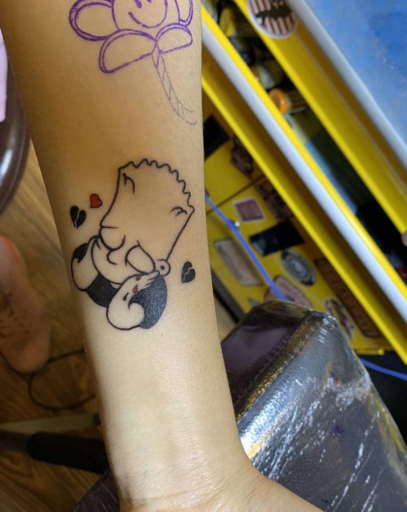 小可耐纹身图片_手臂纹身图案