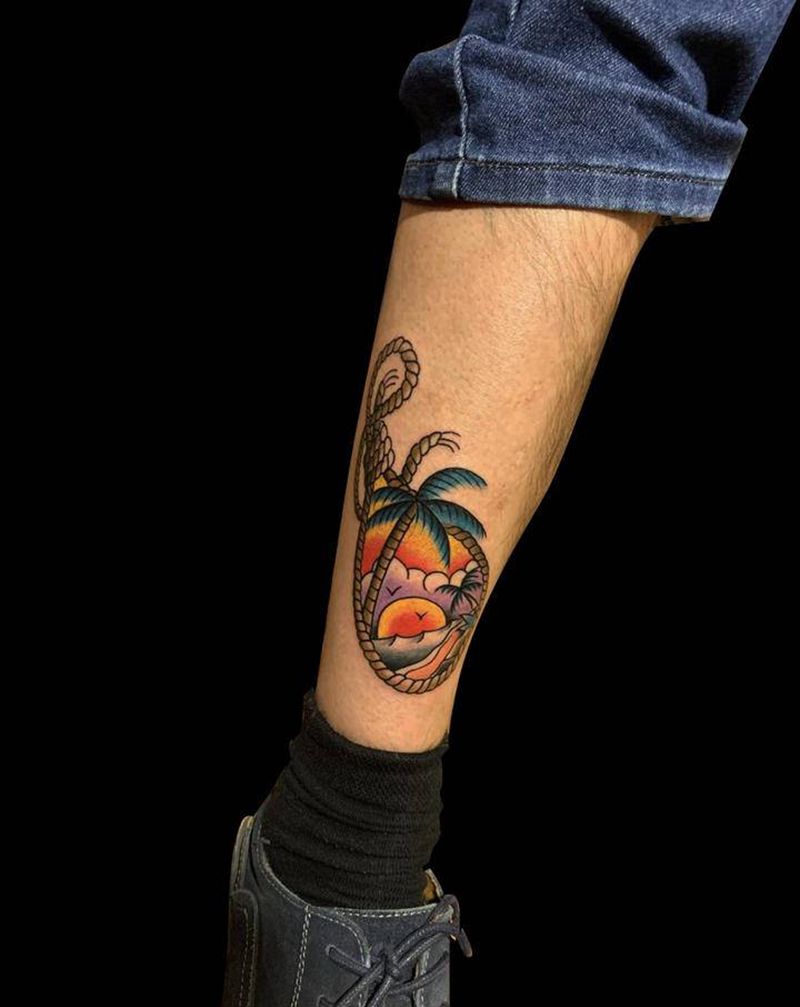 School      0纹身图片_腿部纹身图案