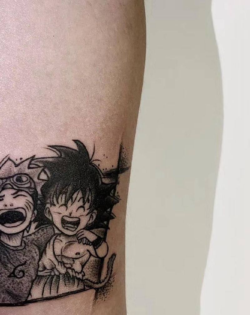 鸣人 悟空纹身图片_手臂纹身图案