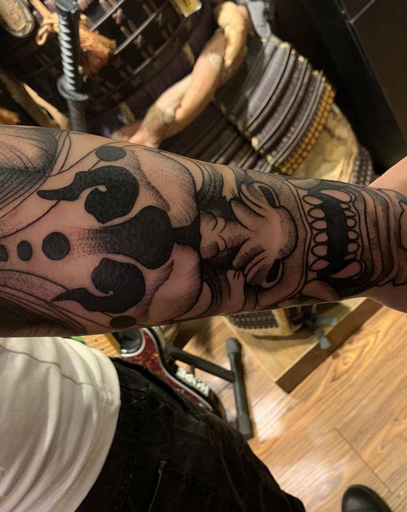 般若纹身图片_新传统纹身图案