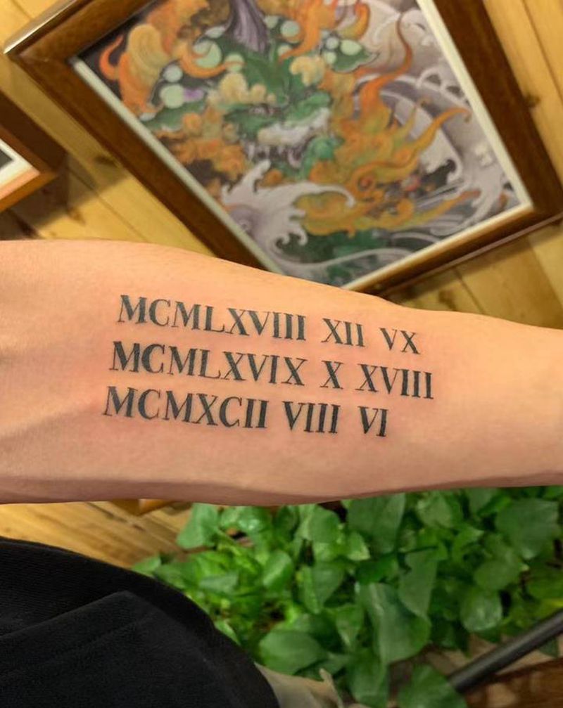 字母纹身图片_手臂纹身图案