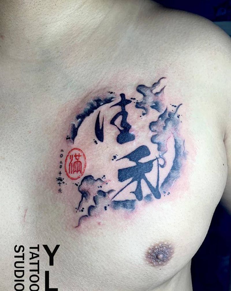 .纹身图片_胸部纹身图案