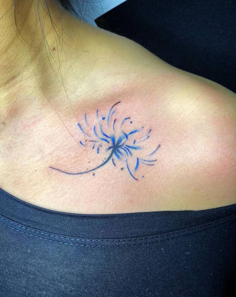 蒲公英纹身图片_小清新纹身图案