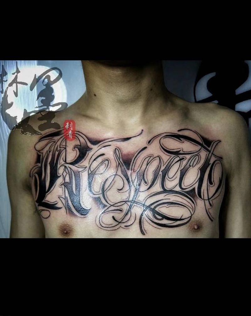 花体纹身图片_花体字纹身图案