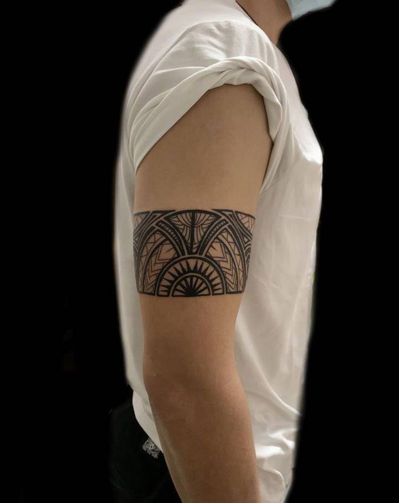 臂环纹身图片_手臂纹身图案