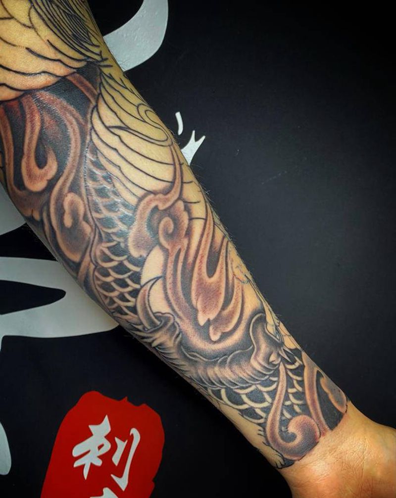 一点雾纹身图片_新传统纹身图案