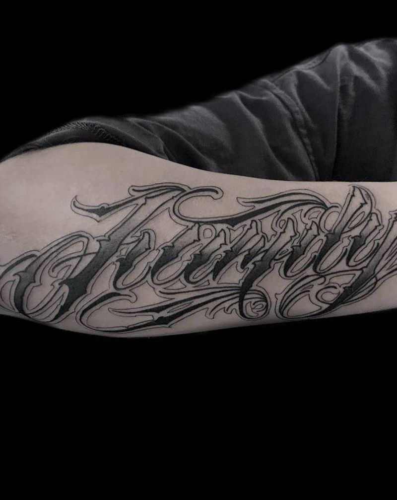 家庭，纹身图片_手臂纹身图案