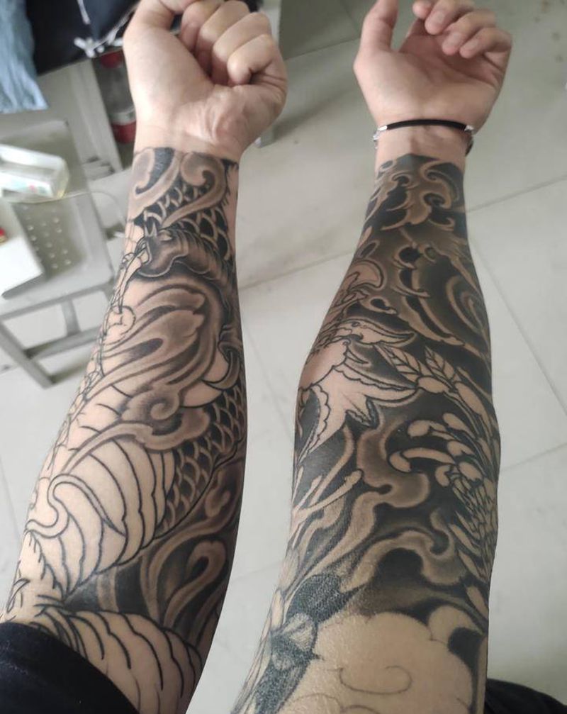 恢复后纹身图片_新传统纹身图案