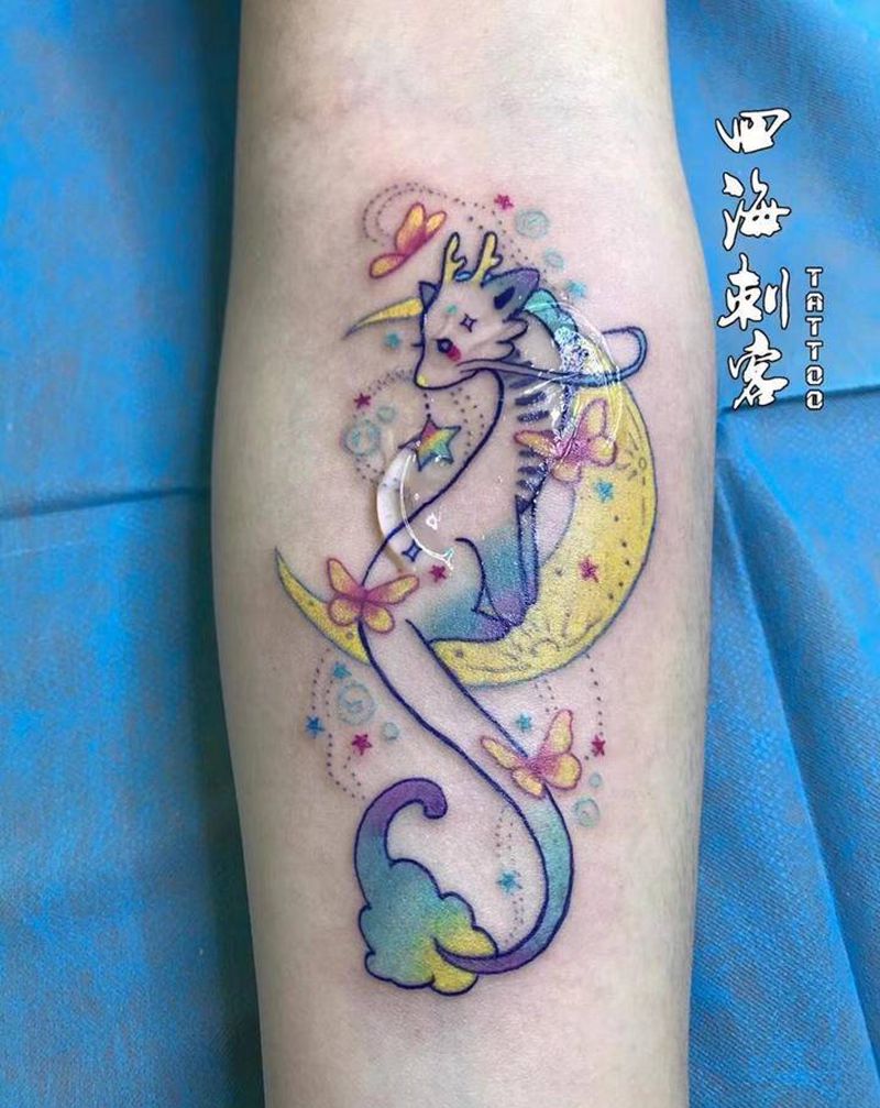 School小图纹身图片_手臂New School水彩纹身图案