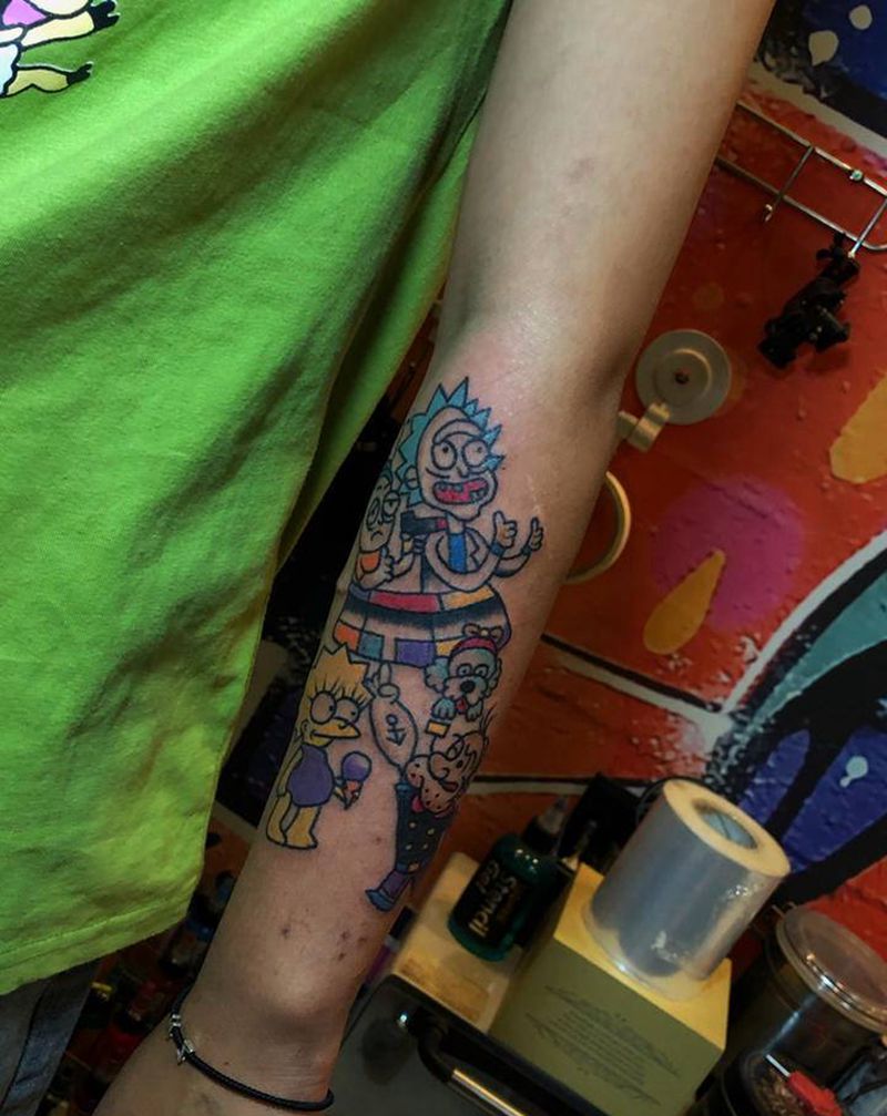 童真纹身图片_Old School纹身图案