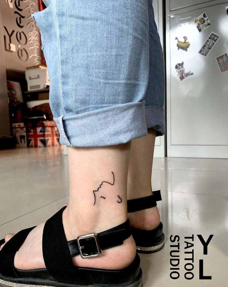 ...纹身图片_腿部纹身图案