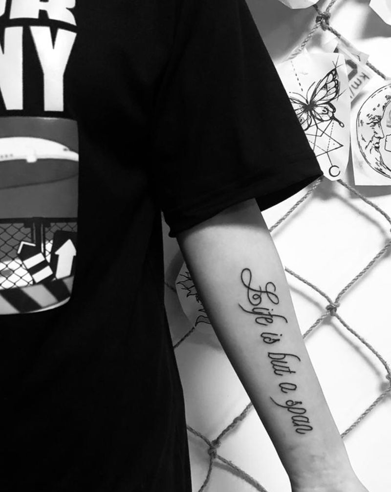 小英文纹身图片_手部纹身图案