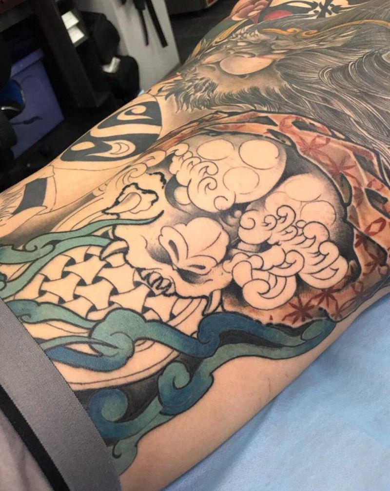 大聖纹身图片_背部纹身图案