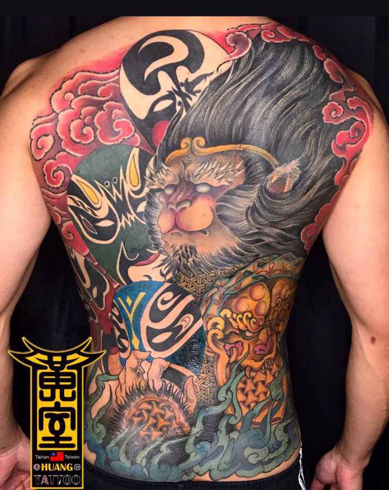 #蓋圖 #齊天大聖  #待續纹身图片_背部纹身图案