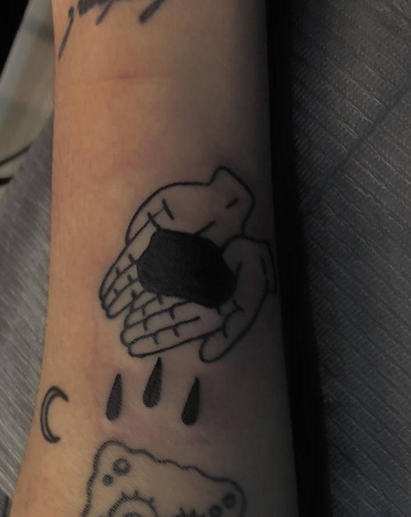 手纹身图片_Old School纹身图案