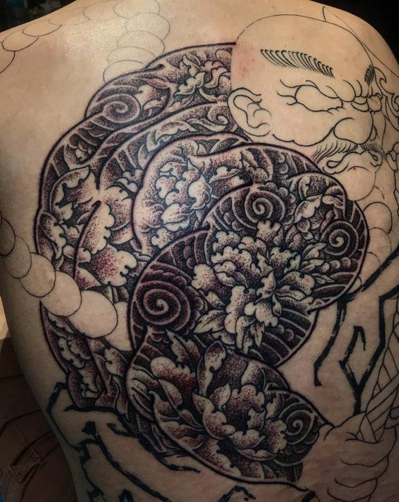 #魯智深 #圖中圖 #打霧 #纹身图片_背部纹身图案