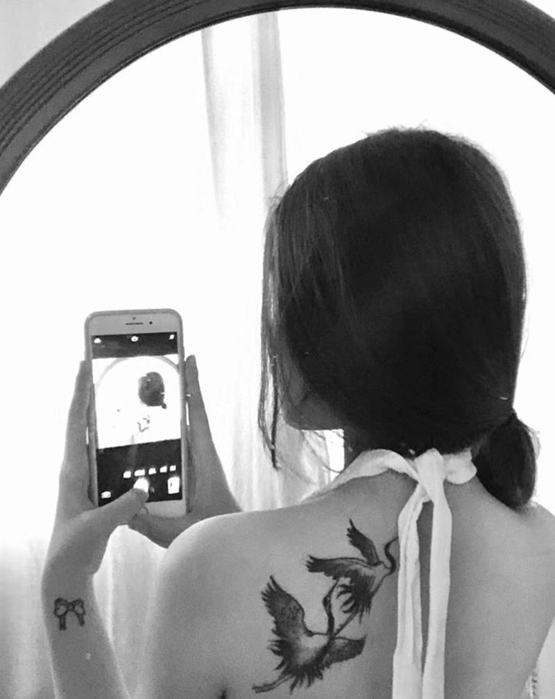 美美的买家秀纹身图片_背部纹身图案