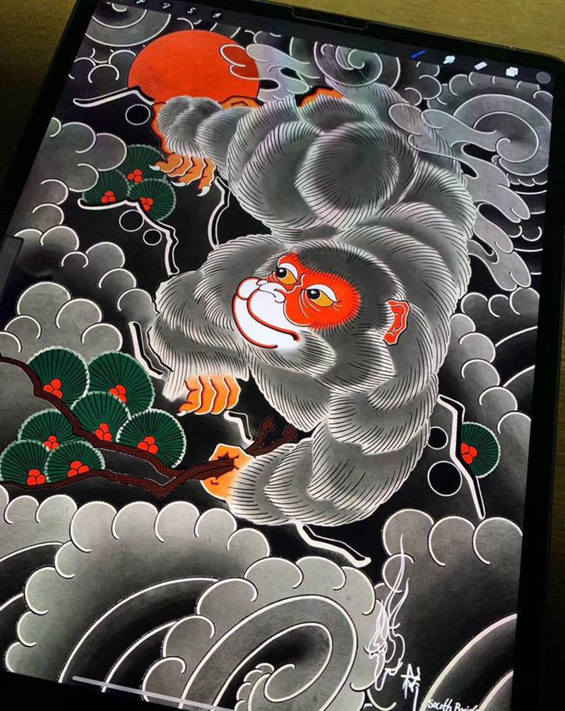 画稿纹身图片_老传统纹身图案