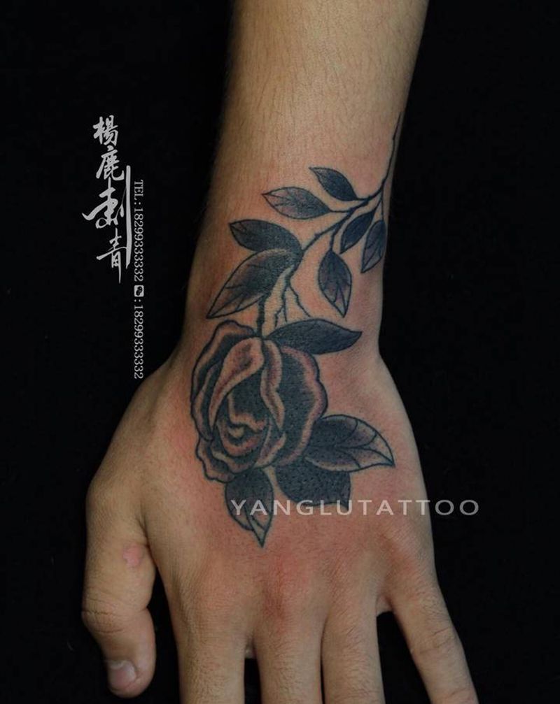 杂图集，我做的大多还是手绘纹身图片_手部脚部纹身图案