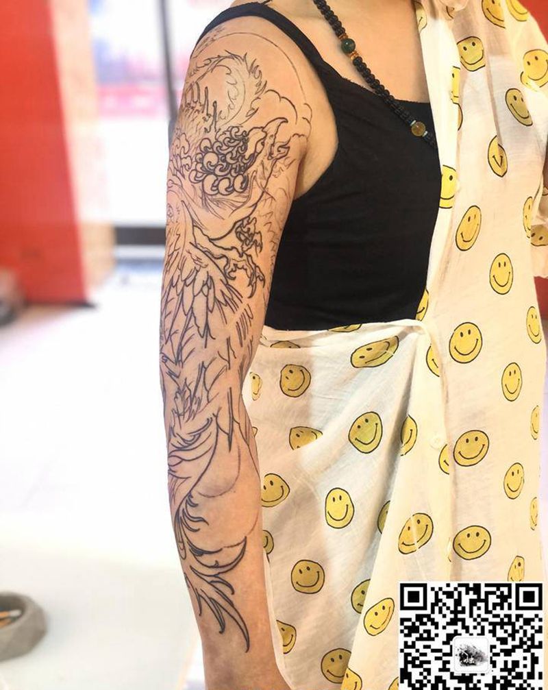 #凰纹身图片_手臂纹身图案