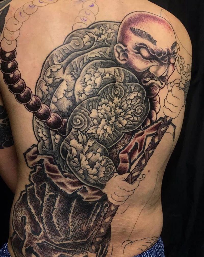 《黃室紋身》今日工時故事： #纹身图片_背部纹身图案