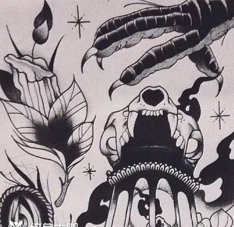 手稿纹身图片_手臂纹身图案