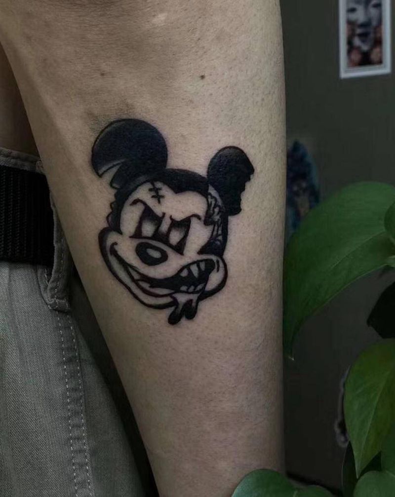 OS Mickey纹身图片_手臂Old School纹身图案