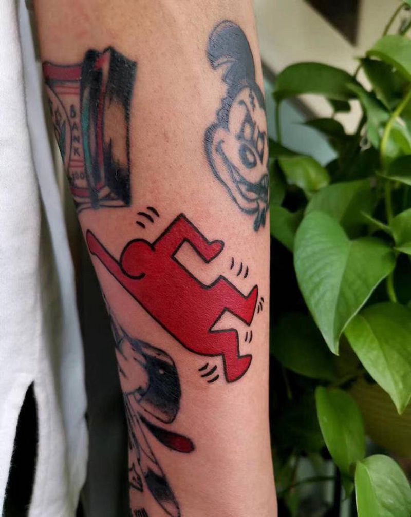 小红人纹身图片_手臂Old School纹身图案