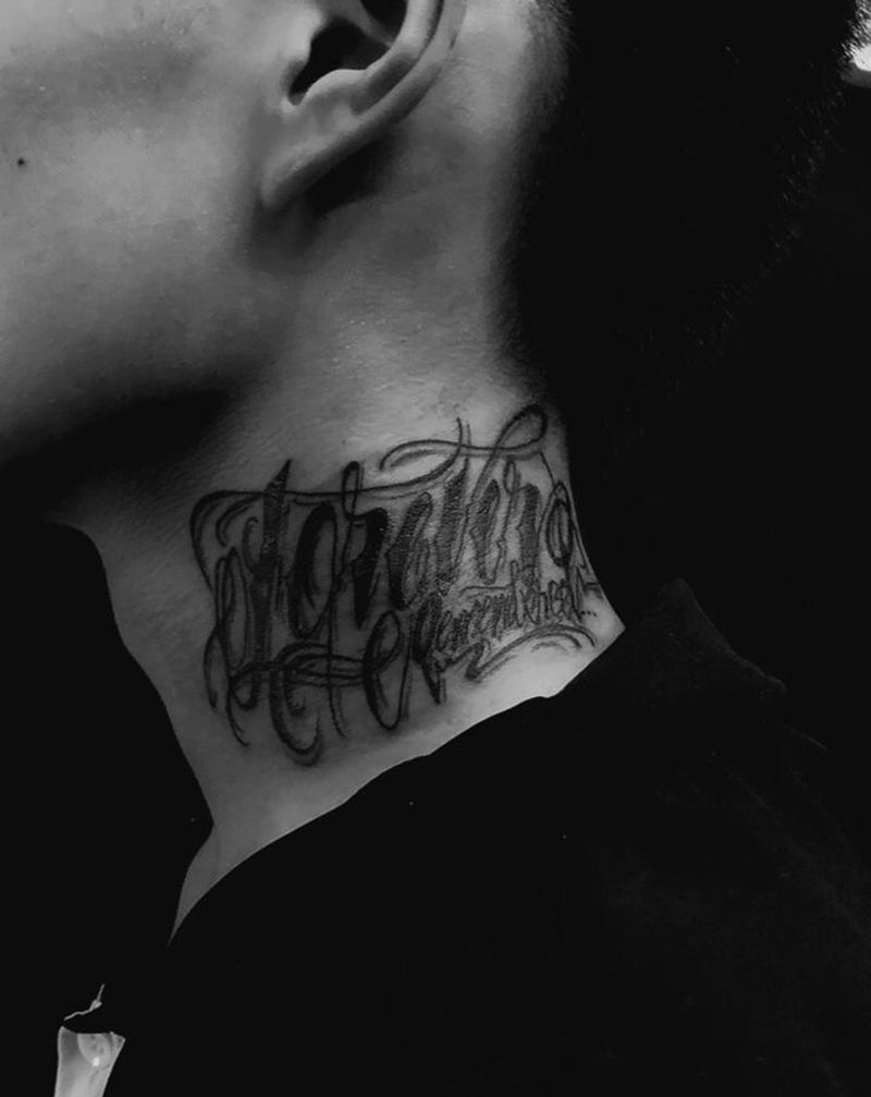 花体字纹身图片_花体字纹身图案