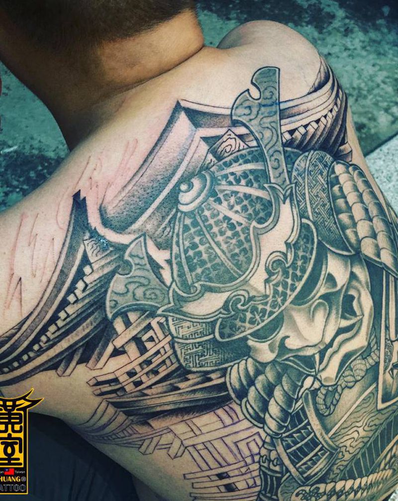 《黃室紋身》今日工事： #日式纹身图片_背部纹身图案