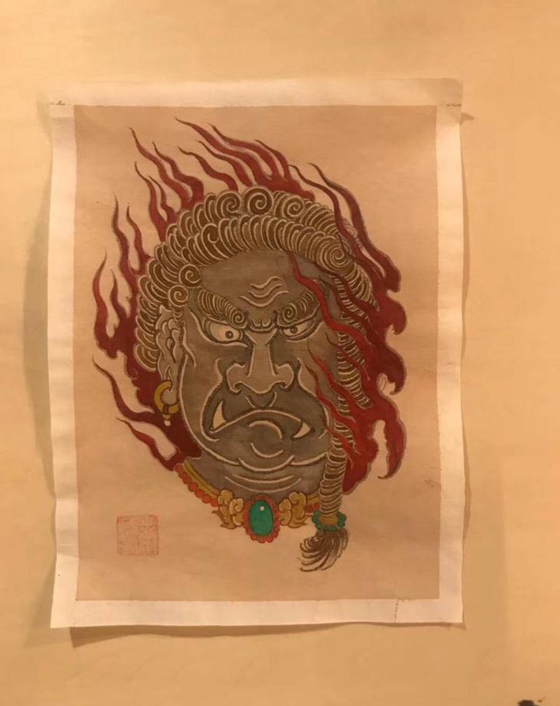 明王纹身图片_老传统纹身图案